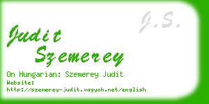 judit szemerey business card